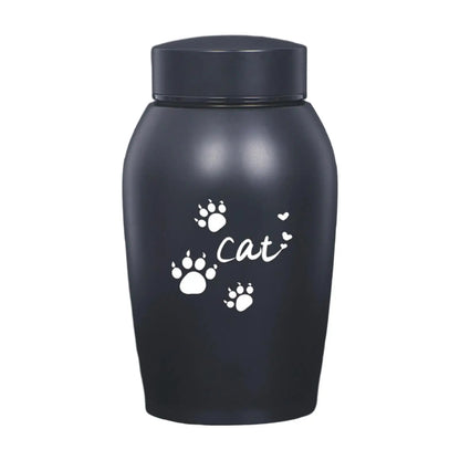 Dog Cat Ashes Stainless Steel Pet Urn Funeral Cremation Urn Pet Burial Memorial Keepsake Box Kitty Kitten