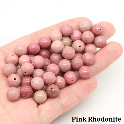 Naturstein, vulkanische Lave, runde Perlen, 4, 6, 8, 10 mm, lose Edelsteinperlen für Schmuckherstellung, DIY-Charms, Armband, Halskette, Ohrringe