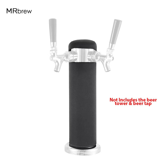 Bierfass-Turm-Isolator, Neopren-Fass-Turmabdeckung für 3-Zoll-Kegerator-Säule, Ende des Schaums und sorgt für eiskalte Poren