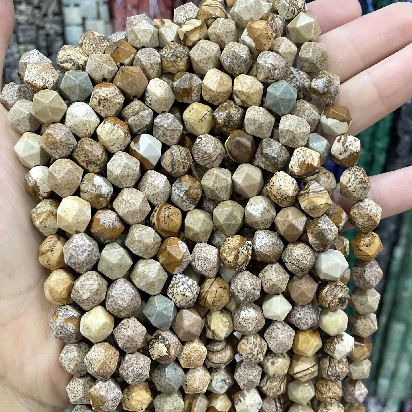 6 8 10 MM Natürliche Facettierte Stein Achate Rhodolite Quarz Jade Spacer Perlen Diy Handgemachte Armband Für Schmuck Machen zubehör