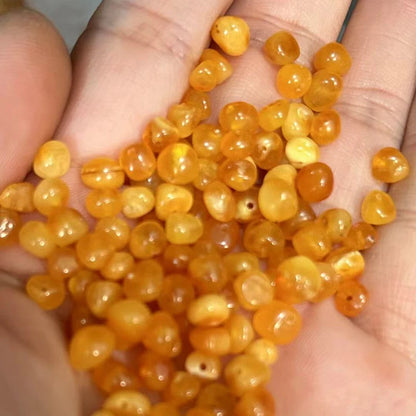 4-5mm baltische Bernsteinperle Edelstein DIY unregelmäßige Bernsteinperlen Herstellung Zubehör mit Zertifizierung Großhandel Naturbernstein