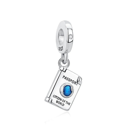 Original 100% 925 Sterling Silber Charm Bead Reise Taxi Motorrad Riesenrad Charms Fit Pandora Armbänder Frauen Diy Schmuck