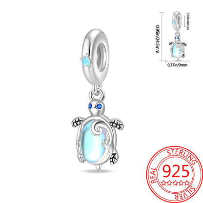 Sommer-Charm-Anhänger aus 925er-Sterlingsilber, Sea World Kingdom, Perlen für Charms, Original-Armband für Damen, Schmuckherstellung