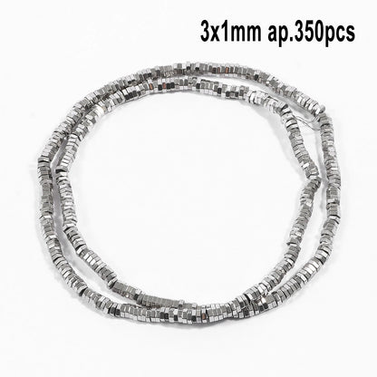 Großhandel AAA Rhodium Hämatit Perlen Charms Herz Stern Rohr Facettierte Runde Unregelmäßige Geometrische Form Perlen Für Schmuck Machen