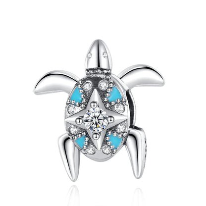 Animal Series Charms aus 925er-Sterlingsilber, Kaninchen, Katze, Pfau, Elefant, Türkei, Hund, passend für DIY-Armbänder, Halsketten, niedliche dekorative Geschenke