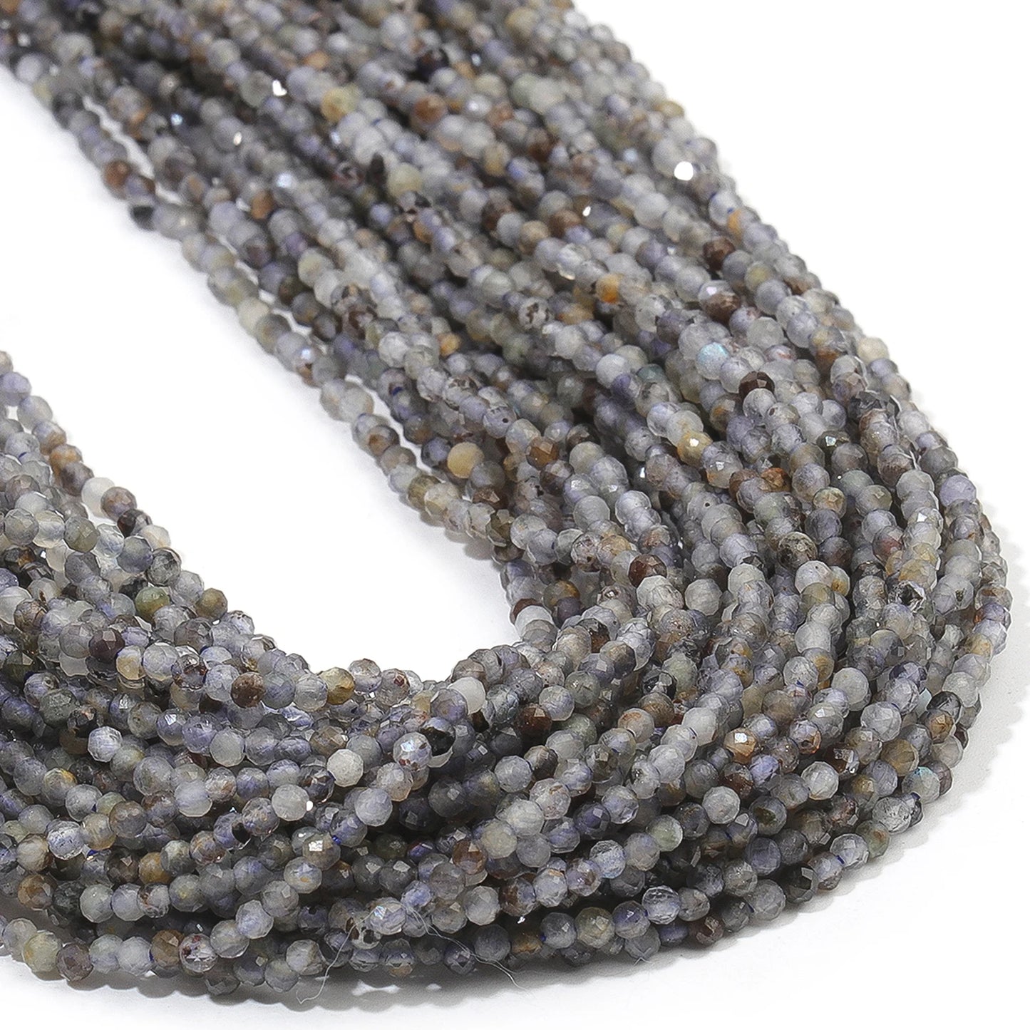 2 3 4 mm facettierte kleine Perlen, natürlicher Aquamarin, Lapislazuli, Turmalin, Amethyst-Steinperlen für Schmuckherstellung, Diy-Zubehör