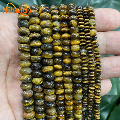Naturstein Rondelle Perlen Achate Türkise Jaspis Kristall Spacer Perlen für Zubehör Schmuckherstellung 15'' Strang 6/8/10mm