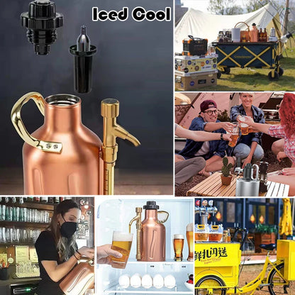 Nachfüllbare CO2-Kartuschen, 12 g, 16 g, kleiner Teichkanister, wiederaufladbare Luftkanister für kohlensäurehaltige Getränke, Bierbrauen, Eisgetränke, Cola