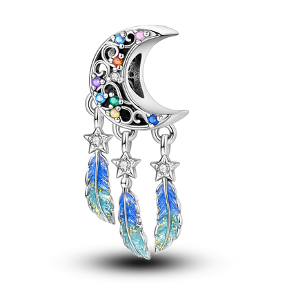 Charm-Anhänger aus Silber 925, blaue Serie, passend für Armbänder, Charms, DIY, originelle Mode-Anhänger für Schmuckherstellung