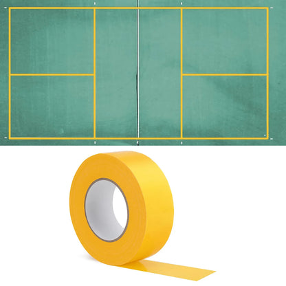 Positionierungs- und Warnbodenmarkierungsband – Mehrflächenkleber für Pickleball-Hoflinien, Outdoor-Sportplatzmarkierung