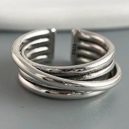 Ringe aus 925er-Sterlingsilber für Damen, Paare, minimalistisch, handgefertigt, schlicht, Retro-Blumen-Herz-Ring, edler Schmuck, Geschenk, verhindert Allergien