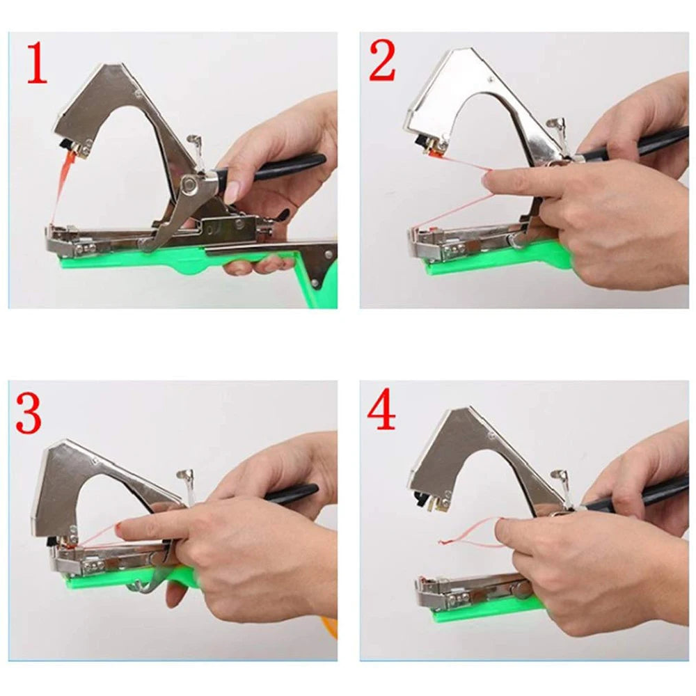 Dr tools Gartengeräte Strumpfband Pflanzen zweig Hand binden Binde maschine Hackfleisch Gemüse Tapener Bänder Hausgarten