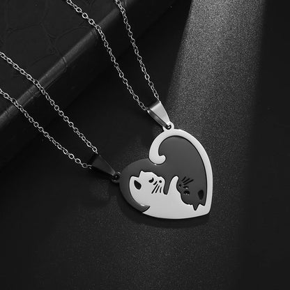 Vintage Gothic Totenkopf Jesus Kreuz Anhänger Halskette Katholischer Schmuck für Männer Punk Religiöse Amulett Halskette