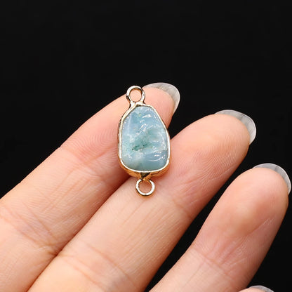 Multishape Natürliche Amazonites Anhänger Charms Natürliche Blaue Stein Stecker für Die DIY Jewerly Halskette Armband Zubehör
