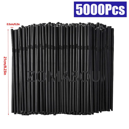 50/3000/5000pcs Trinkhalme bunte Hochzeits feier Milch Tee Bar Küche Cocktail Getränk Stroh nach Hause Cola Stroh Großhandel
