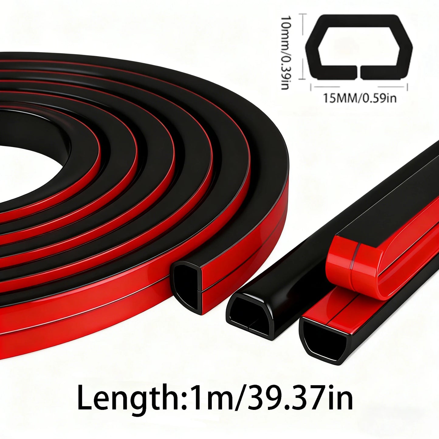 1 Rolle 300 cm Kabelmanagement-Hülle - Selbstklebende PVC-Kabelabdeckung für Wand & Boden, Isolierte Kabelabdeckung