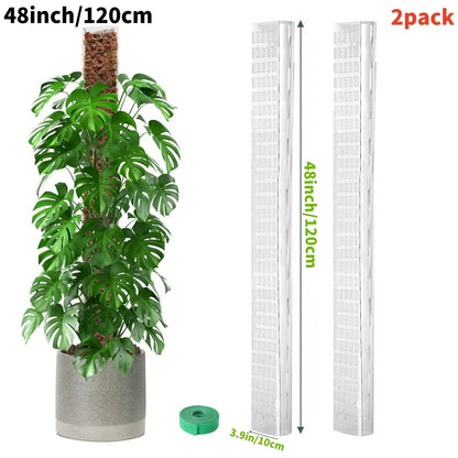 Kunststoff-Moosstange für Pflanzen Monstera, 24 Zoll/36 Zoll/48 Zoll Pflanzenstangen für Kletterpflanzen, Unterstützung für Zimmerpflanzen, Gartenwachstumspfahl