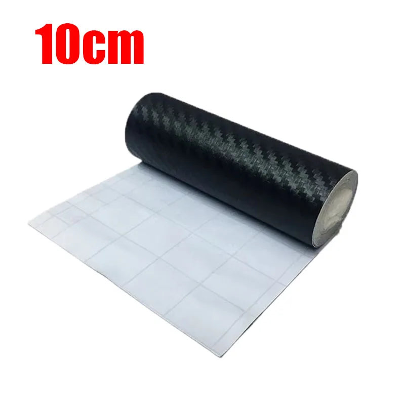 1-4 stücke Carbon Faser Automotive Klebeband Rolle Matte Schwarz Schutz Auto Film Selbst-Klebe Film Vinyl auto Film Zubehör