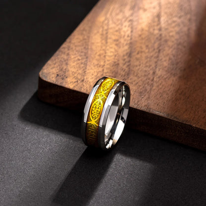 Jesus-Buchstabe, 316L-Edelstahlring für religiöse christliche Männer und Frauen, Geschenk, Schmuck, Serenity, männliches Bibelkreuz