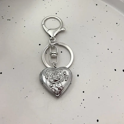 Fotorahmen Herz Medaillon Schlüsselanhänger y2k Handgefertigte herzförmige kleine Box Märchen Schlüsselanhänger Geschenk für Sie
