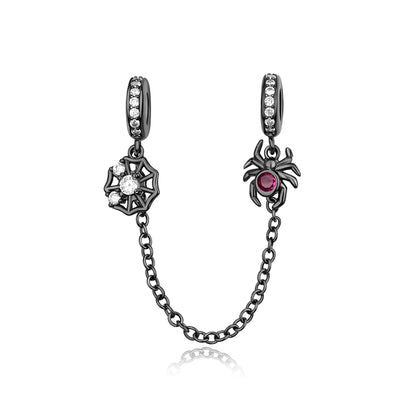 Heißer Verkauf 925er Sterlingsilber, niedliche Panda-Perlen und Pinguin-Anhänger, passend für Schlangenarmband, Boutique-Halskette, schwarzer Anhänger, Geschenk