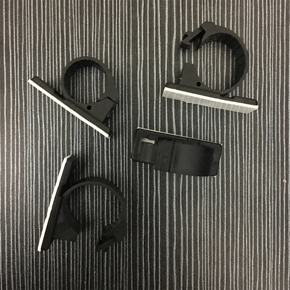 20 Stück LY-12J 17 mm Durchmesser, selbstklebend, verstellbar, feste Schraubmontage, Basishalterung, Halter, Drahtmanagement, Kabelbaumklemme, Kabelclip