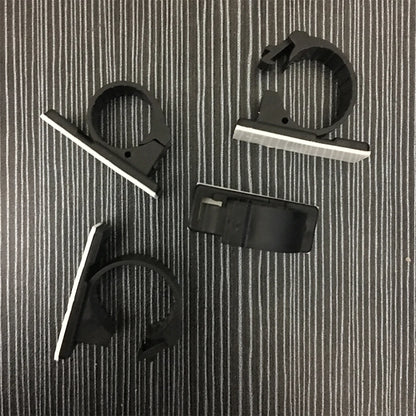 20 Stück LY-12J 17 mm Durchmesser, selbstklebend, verstellbar, feste Schraubmontage, Basishalterung, Halter, Drahtmanagement, Kabelbaumklemme, Kabelclip