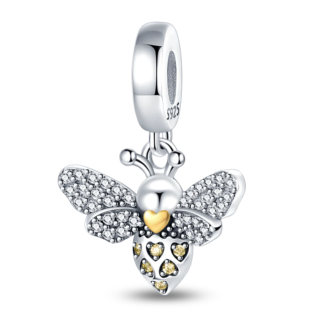 Fit 925 Original Armband 100 % 925 Sterling Silber Glänzende Bunte Zirkon Herz Charms Perlen Exquisite DIY Schmuck Geschenk