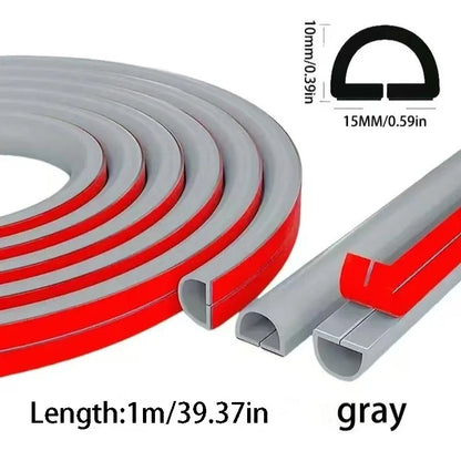 1 Rolle 300 cm Kabelmanagement-Hülle - Selbstklebende PVC-Kabelabdeckung für Wand & Boden, Isolierte Kabelabdeckung