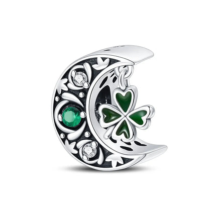 Anhänger aus 925er-Sterlingsilber, grüne Serie, Blumenbaum, Apfel-Anhänger, DIY, feine Perlen, passend für Original-Charms-Armbänder, Damenschmuck, Diy
