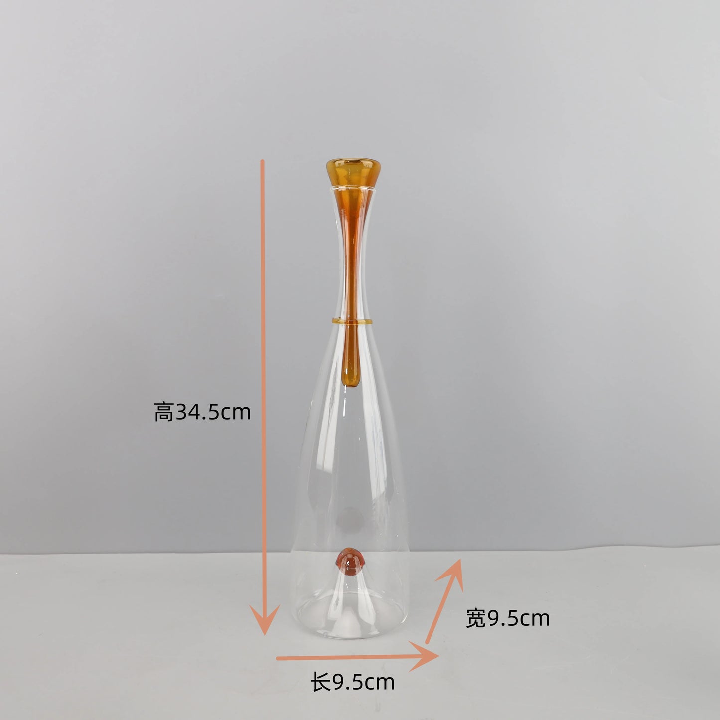 Transparenter Weinwaren-Dekanter aus Glas, Weinspender, rote Weine, Gefäße, Behälter, Glasflaschen, Weinflasche, Trinkutensilien
