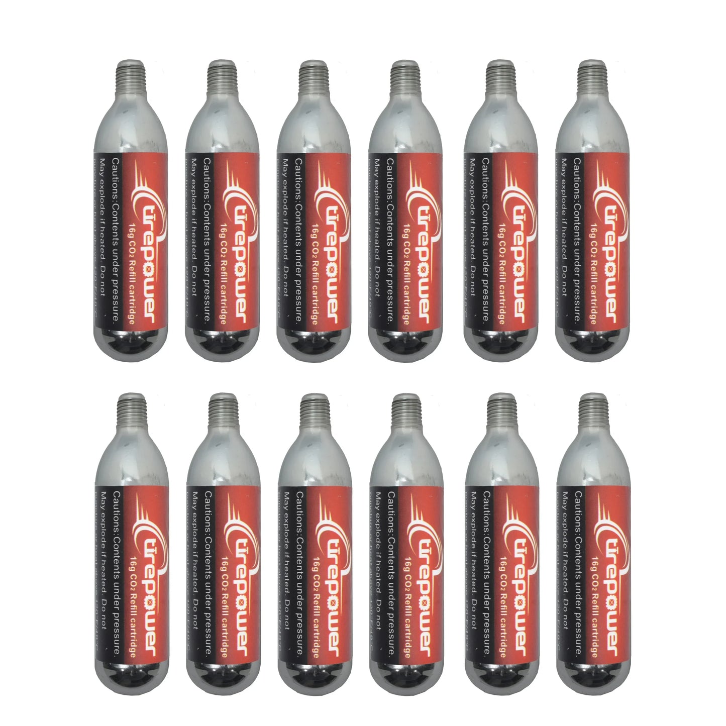 16g CO2-Gewindekartuschen-Set für Fahrradreifenfüller mit Presta- und Schrader-Ventilen für 3/5/12/20 Stück für Mountainbikes und Rennräder