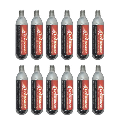 16g CO2-Gewindekartuschen-Set für Fahrradreifenfüller mit Presta- und Schrader-Ventilen für 3/5/12/20 Stück für Mountainbikes und Rennräder