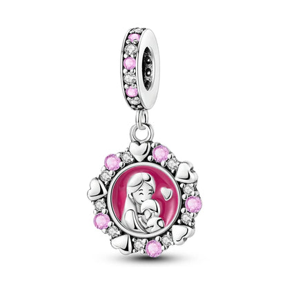 Neue 2025 925 Sterling Silber Charms Perlen Liebe Herz Rosa Original Charm Anhänger Fit Charm Armbänder DIY Schmuck Geburtstag Geschenk