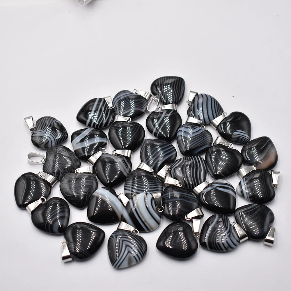 Großhandel 50 teile/los Mode 20mm herz naturstein amazonit charms anhänger für schmuck machen Kostenloser versand