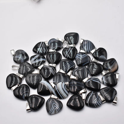Großhandel 50 teile/los Mode 20mm herz naturstein amazonit charms anhänger für schmuck machen Kostenloser versand