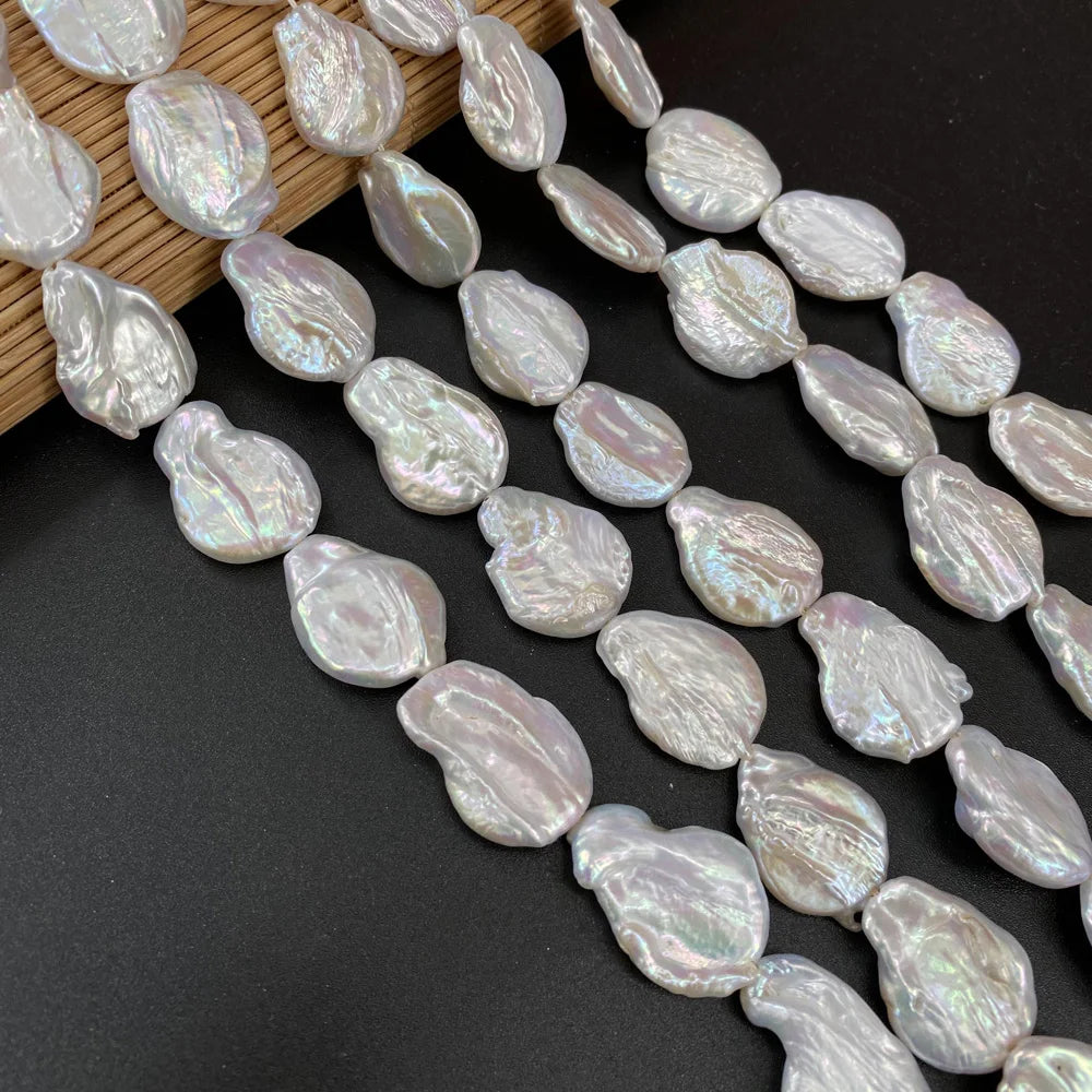 Natürliche Süßwasser perle große geformte Perle lose Abstands perlen für Schmuck machen DIY Halskette Armband Ohrringe Zubehör