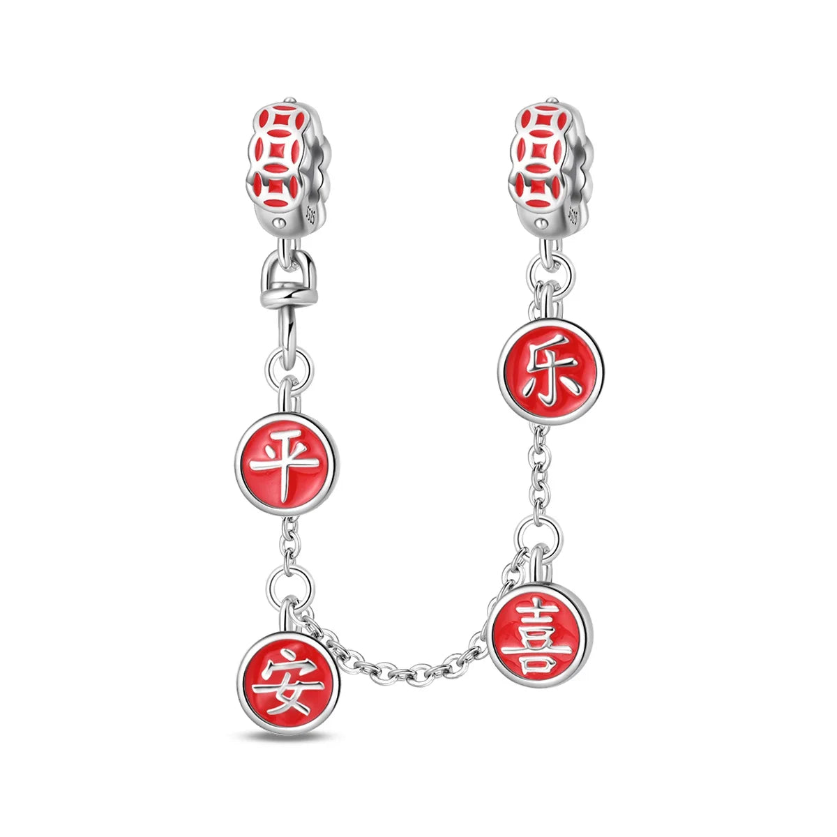 Rote Serie 925er Sterlingsilber Kamera Apfel Herzförmiger Koi Feuerwerkskörper Gott Reichtum Charm Passend für DIY Armband Halskette Partygeschenke