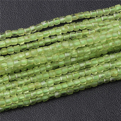 Heiße Natürliche Facettierte Stein Perle 2-3mm Kleine Quadratische Quarz Granat Glas Cube Lose Perlen Für Schmuck Machen hand Zubehör