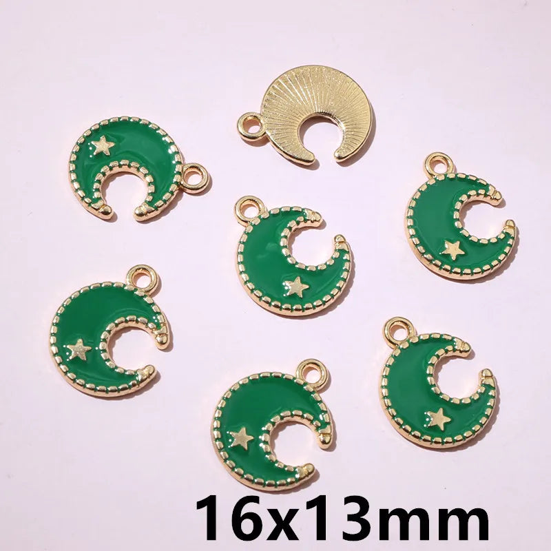 20 Stück 15 x 12 mm Emaille doppelseitig hohle Herz Charms Anhänger DIY Schmuckherstellung Zubehör für Armband Ohrringe Halskette