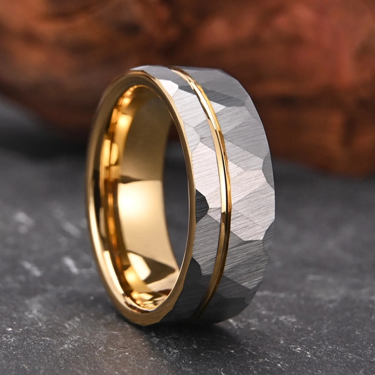 Wolframcarbid-Ring für Herren, Anillos Bague Homme, Pareja de Sundae, Modeschmuck, Eheringe, individuelle Verlobungsringe