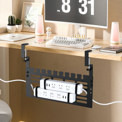 Tisch-Kabelmanagement-Rack, ohne Bohren, Kabelmanagement unter dem Tisch, platzsparend unter dem Schreibtisch