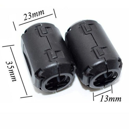 48PCS Ferritkern Set mit gefalteten Ferrit-Interferenzfilterkabelklemmen Clip-on Ferritkerne Clip für Netzkabel