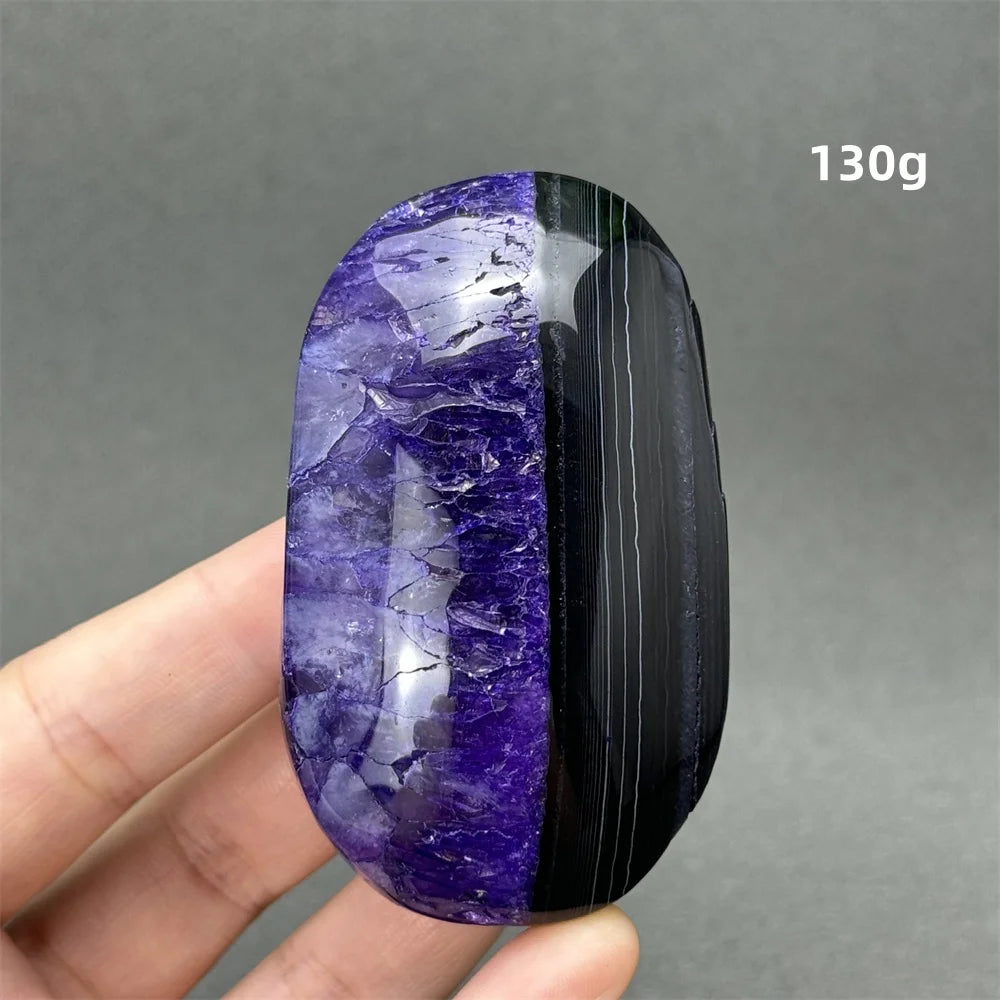 Natürlicher Edelstein Achat Kristall Palm Spielen Mineral Quarz Reiki Heilung Energie Spirituelle Meditation Home Decor Geschenk