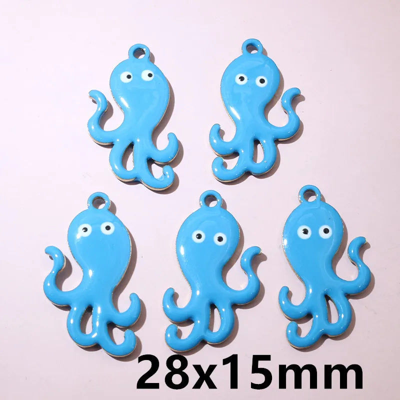 10 Stück 2 Größen Edelstahl Seestern Charms Anhänger Emaille DIY Schmuck Herstellung Zubehör Zubehör Zubehör Armband Halskette Ohrringe