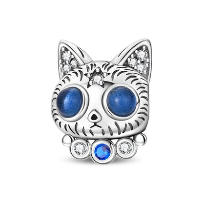 Blue Series Charm-Anhänger aus 925er-Sterlingsilber, Dackel-Feder, Meer, Kokosnussbaum, Stern, Hexe, passend für DIY-Armbänder, Halsketten, Partygeschenke