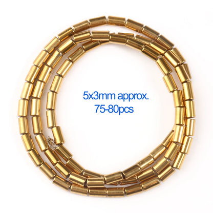 AAA+ Retention Farbe Natürliche vergoldete Hämatit Perle Herz Runde Stern Spacer Lose Perlen für Schmuck Machen DIY Charm Armband