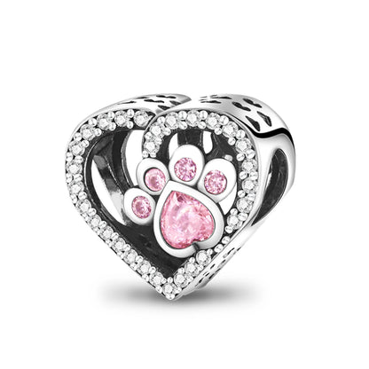 Original 925er Sterlingsilber, rosa Serie, Charms, Perlen, Schleife, Parfümflasche, herzförmiger Kreuz-Anhänger, passend für Armband, DIY-Schmuck