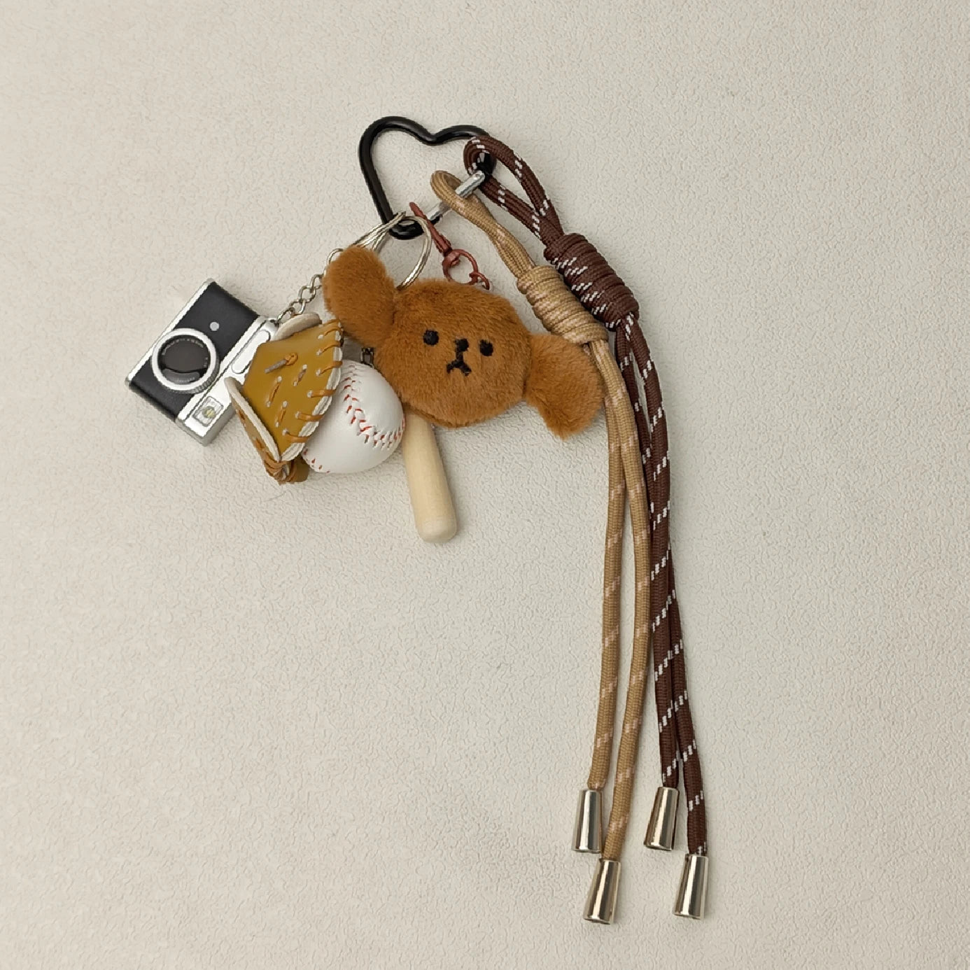 2025 neue Nette Cartoon Plüsch Puppe Tasche Anhänger Hund Kaninchen Kleiner Bär Kamera Schlüsselanhänger Zubehör Geschenk
