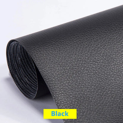 Selbstklebendes Erste-Hilfe-Patch für Möbel, Schuhe, Leder-Patch, DIY, schwarzes, selbstklebendes Leder-Reparaturband für Sofa, 50 x 137 cm